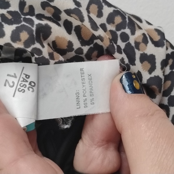 Septangle Leopard Swim Top Size 22W - Picture 16 of 16